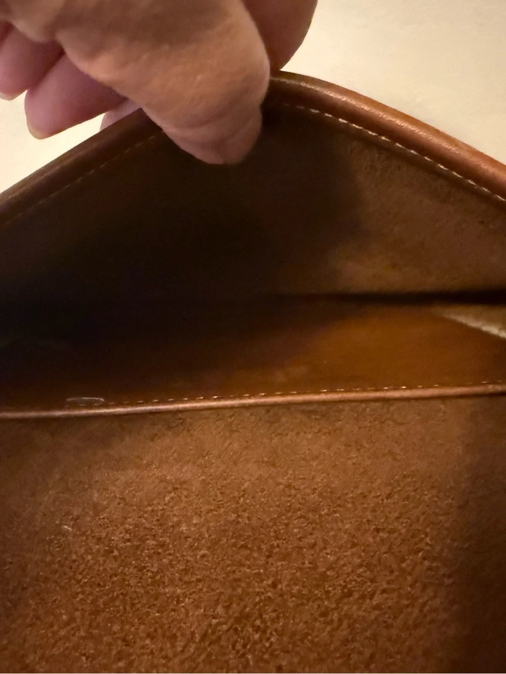 Vintage Coach Leather Shoulder / Crossbody Messenger Bag - Tan